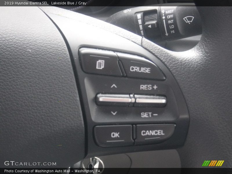 Lakeside Blue / Gray 2019 Hyundai Elantra SEL
