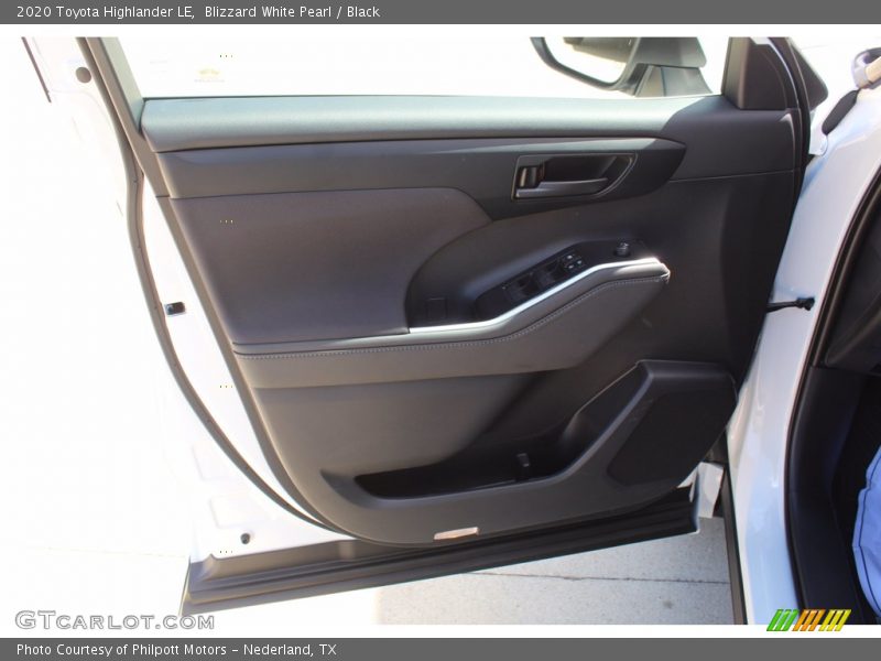 Blizzard White Pearl / Black 2020 Toyota Highlander LE
