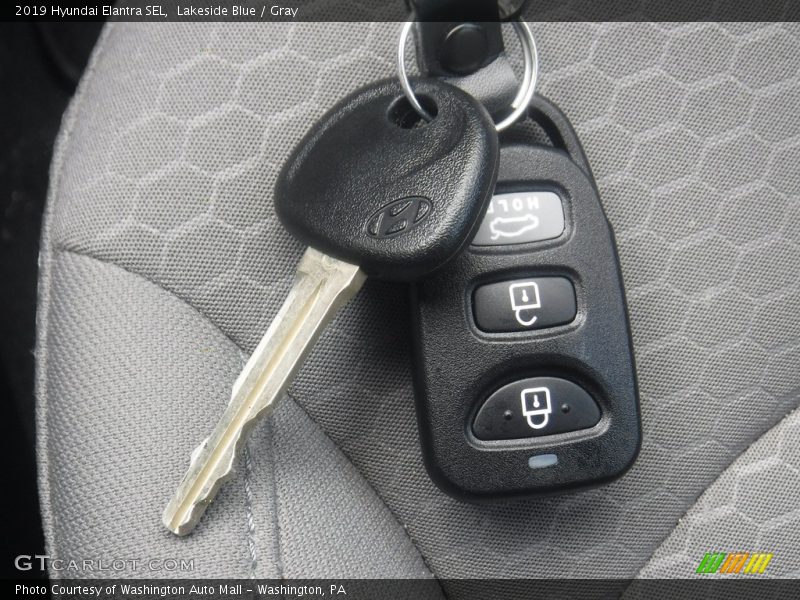 Lakeside Blue / Gray 2019 Hyundai Elantra SEL