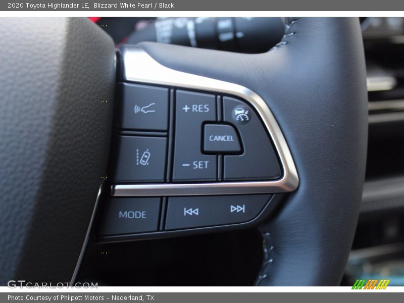 Blizzard White Pearl / Black 2020 Toyota Highlander LE