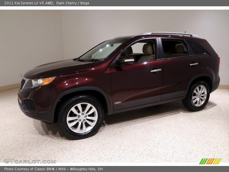 Dark Cherry / Beige 2011 Kia Sorento LX V6 AWD