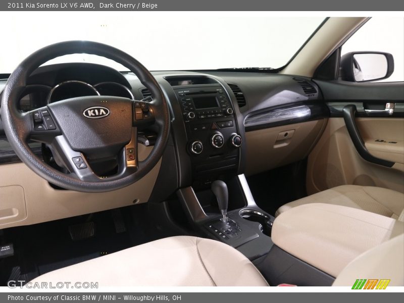 Dark Cherry / Beige 2011 Kia Sorento LX V6 AWD
