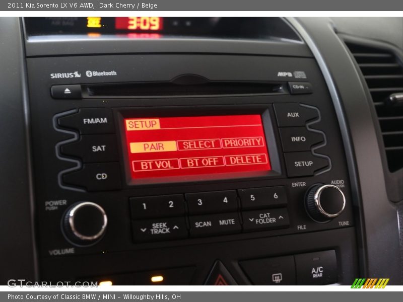 Dark Cherry / Beige 2011 Kia Sorento LX V6 AWD