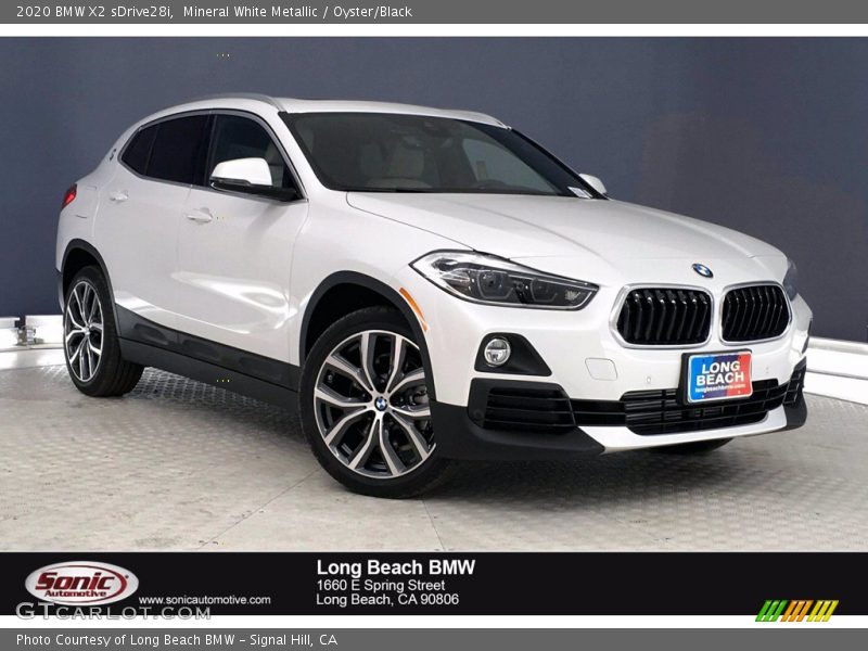 Mineral White Metallic / Oyster/Black 2020 BMW X2 sDrive28i