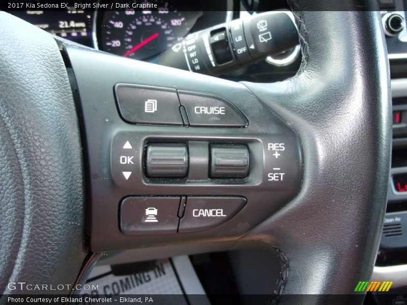 Bright Silver / Dark Graphite 2017 Kia Sedona EX