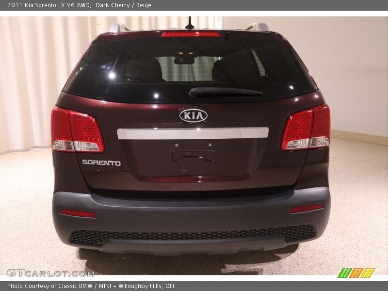 Dark Cherry / Beige 2011 Kia Sorento LX V6 AWD