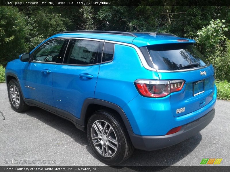 Laser Blue Pearl / Ski Gray/Black 2020 Jeep Compass Latitude