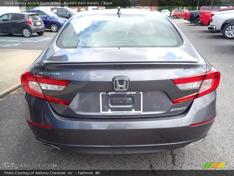 Modern Steel Metallic / Black 2018 Honda Accord Sport Sedan