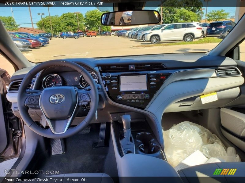 Predawn Gray Mica / Ash 2020 Toyota Camry SE AWD