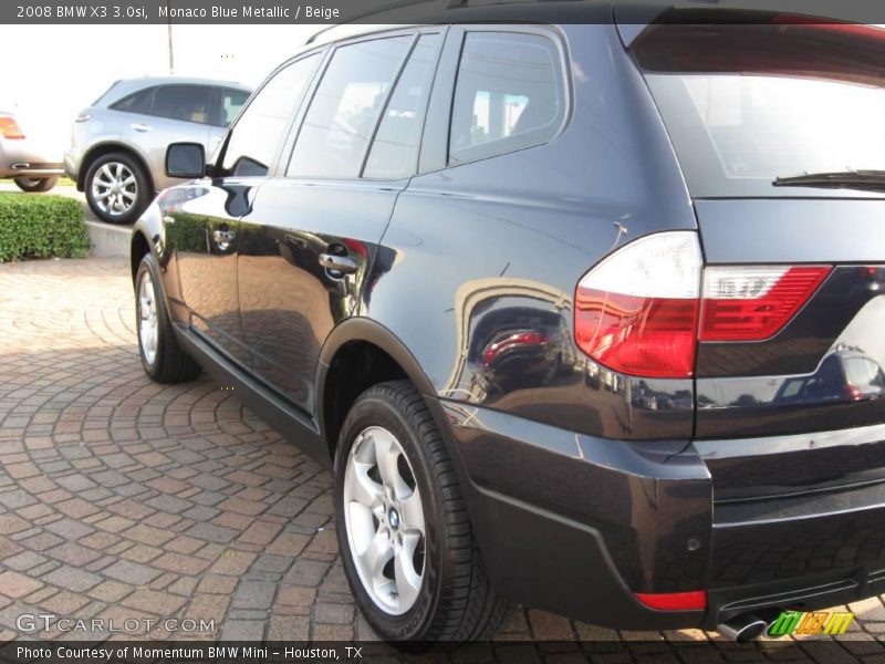 Monaco Blue Metallic / Beige 2008 BMW X3 3.0si