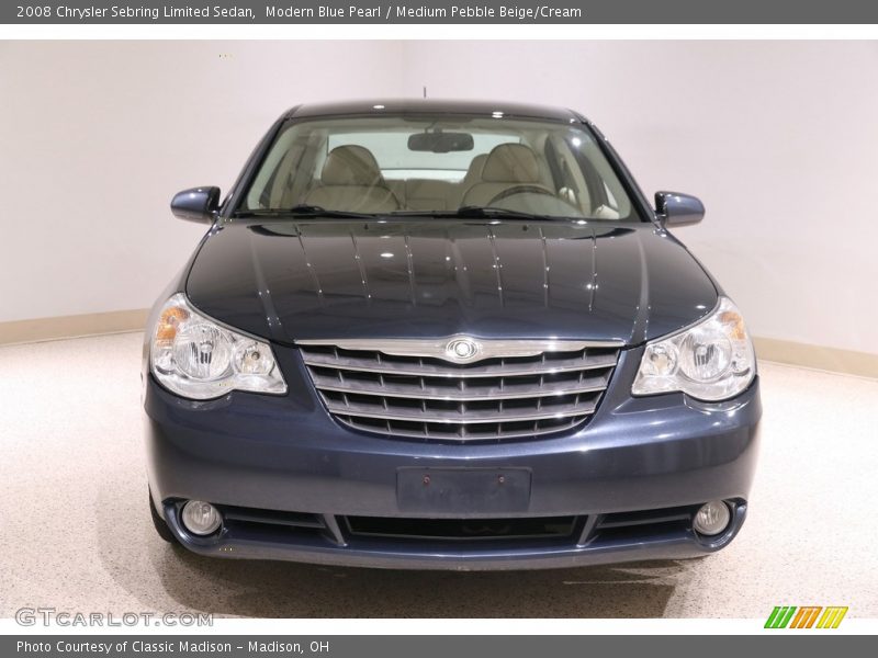 Modern Blue Pearl / Medium Pebble Beige/Cream 2008 Chrysler Sebring Limited Sedan