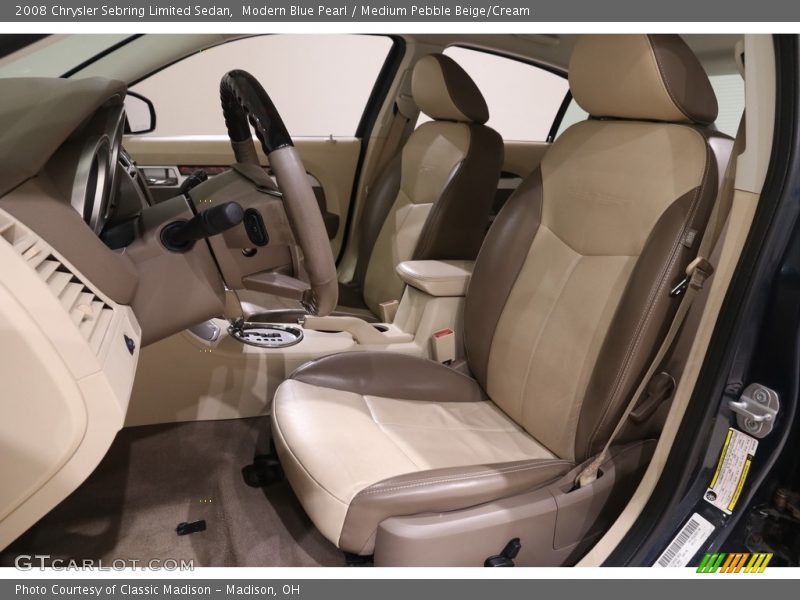 Modern Blue Pearl / Medium Pebble Beige/Cream 2008 Chrysler Sebring Limited Sedan