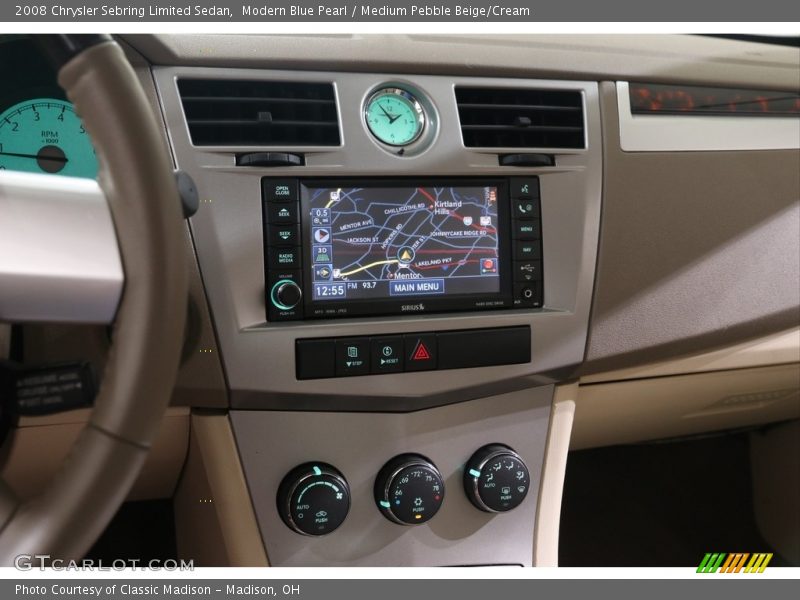 Modern Blue Pearl / Medium Pebble Beige/Cream 2008 Chrysler Sebring Limited Sedan
