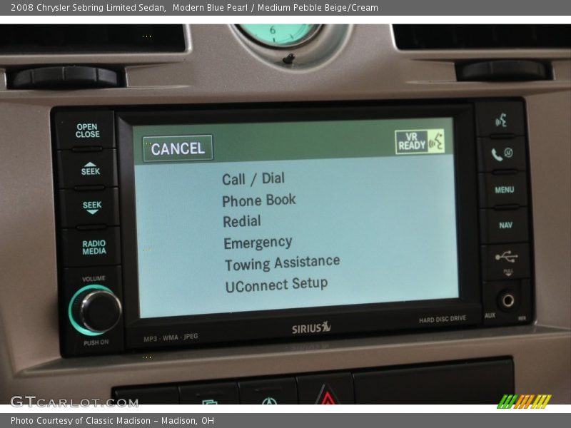 Modern Blue Pearl / Medium Pebble Beige/Cream 2008 Chrysler Sebring Limited Sedan