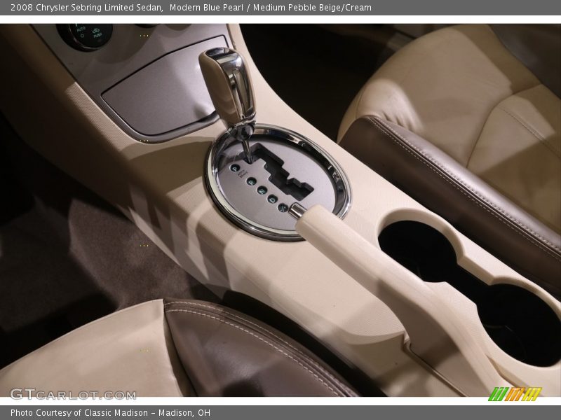 Modern Blue Pearl / Medium Pebble Beige/Cream 2008 Chrysler Sebring Limited Sedan
