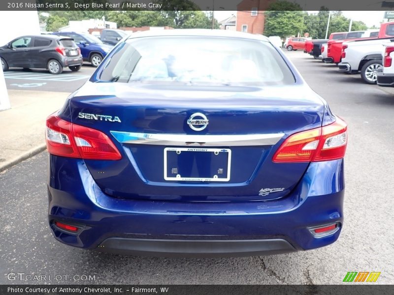 Deep Blue Pearl / Marble Gray 2016 Nissan Sentra S