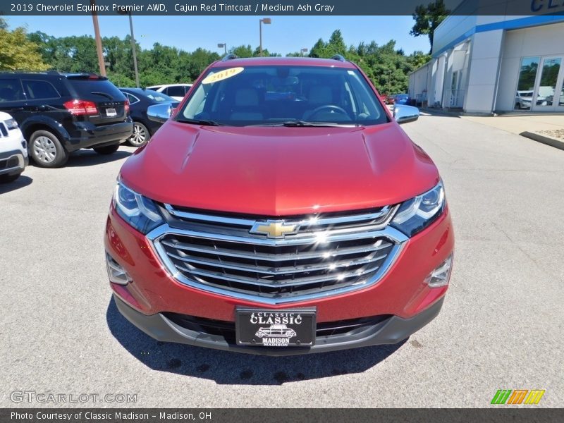 Cajun Red Tintcoat / Medium Ash Gray 2019 Chevrolet Equinox Premier AWD