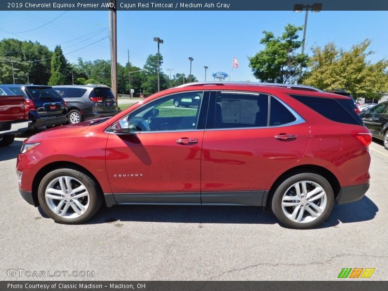 Cajun Red Tintcoat / Medium Ash Gray 2019 Chevrolet Equinox Premier AWD