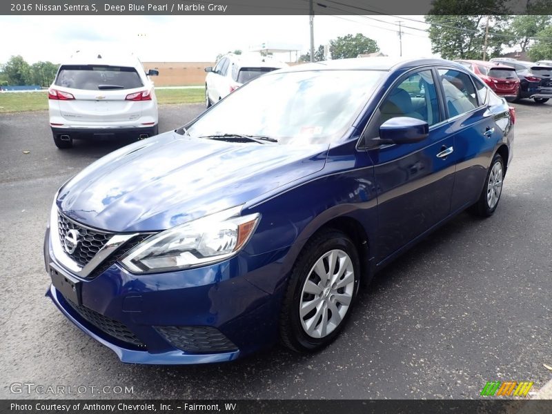 Deep Blue Pearl / Marble Gray 2016 Nissan Sentra S