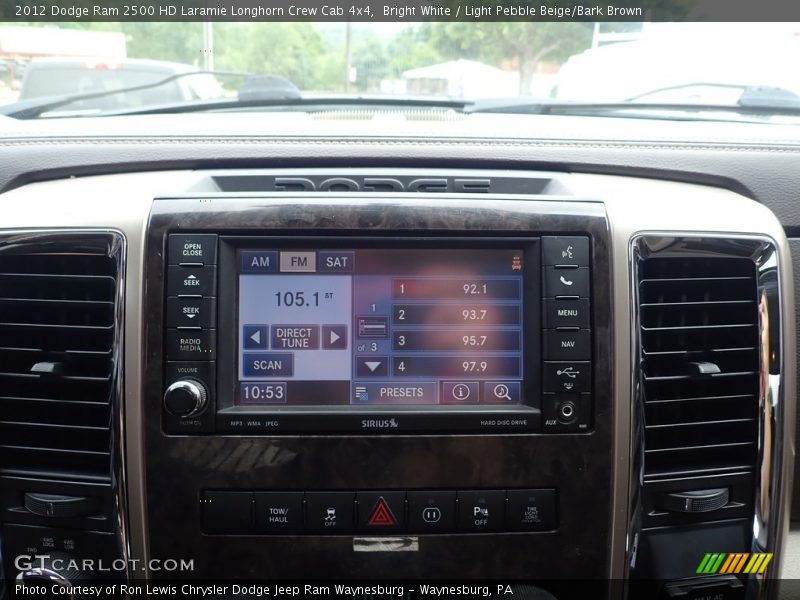 Controls of 2012 Ram 2500 HD Laramie Longhorn Crew Cab 4x4