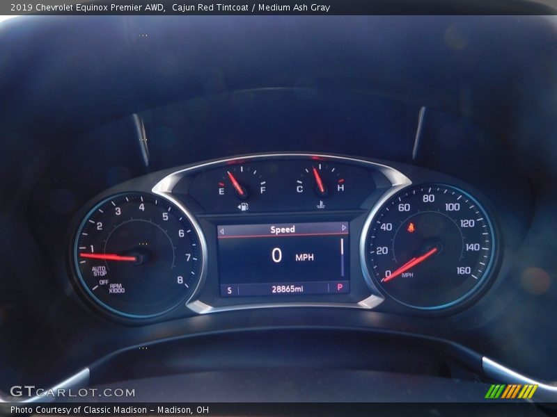 Cajun Red Tintcoat / Medium Ash Gray 2019 Chevrolet Equinox Premier AWD