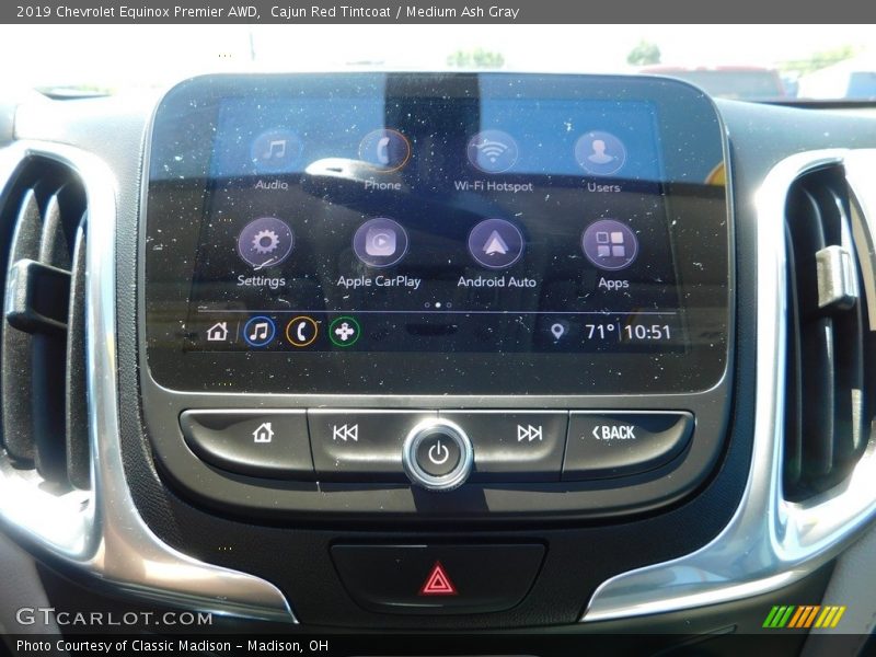 Cajun Red Tintcoat / Medium Ash Gray 2019 Chevrolet Equinox Premier AWD