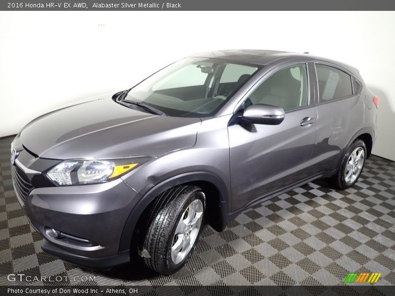 Alabaster Silver Metallic / Black 2016 Honda HR-V EX AWD