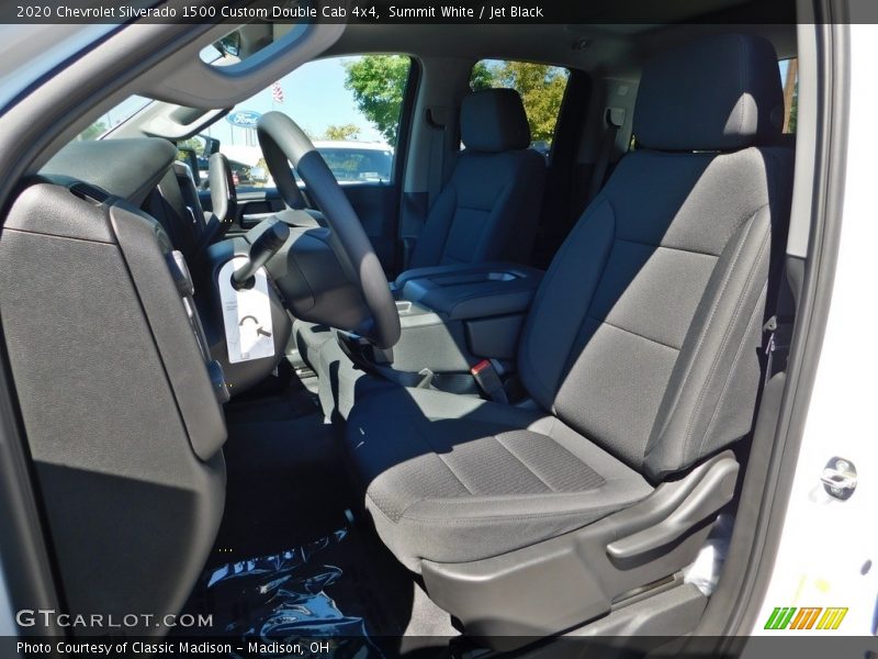 Summit White / Jet Black 2020 Chevrolet Silverado 1500 Custom Double Cab 4x4