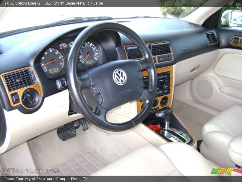 Storm Beige Metallic / Beige 2001 Volkswagen GTI GLS