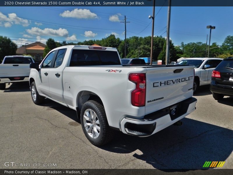 Summit White / Jet Black 2020 Chevrolet Silverado 1500 Custom Double Cab 4x4