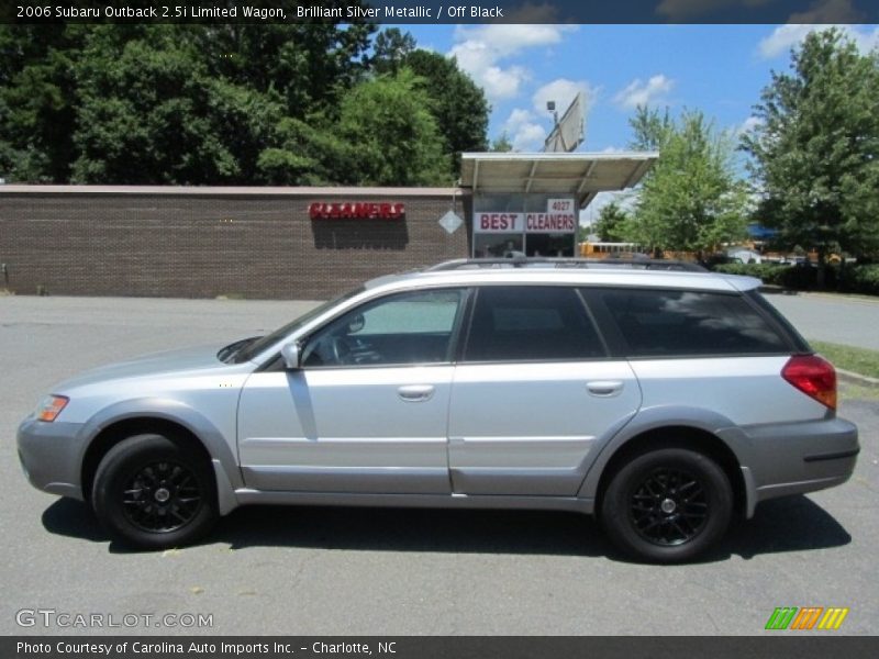 Brilliant Silver Metallic / Off Black 2006 Subaru Outback 2.5i Limited Wagon