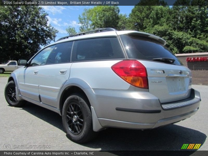 Brilliant Silver Metallic / Off Black 2006 Subaru Outback 2.5i Limited Wagon