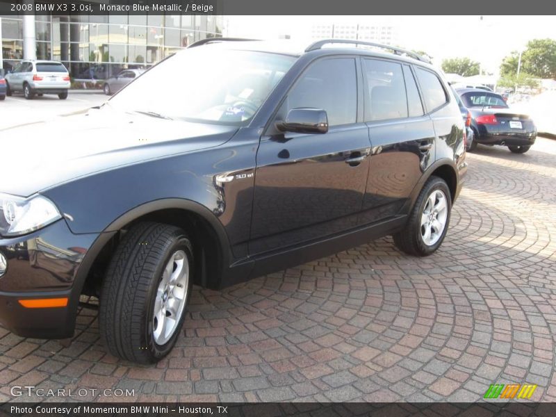 Monaco Blue Metallic / Beige 2008 BMW X3 3.0si