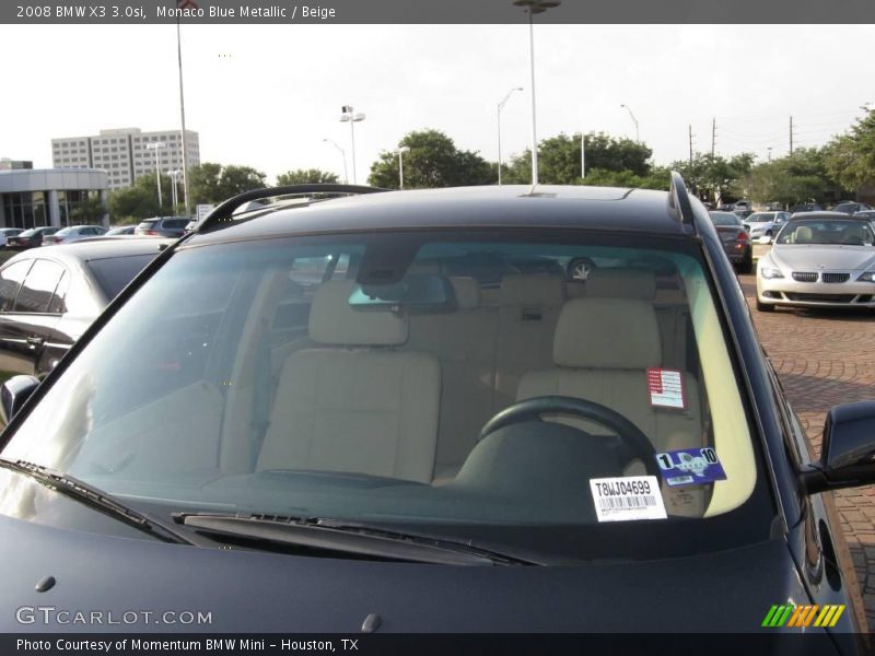 Monaco Blue Metallic / Beige 2008 BMW X3 3.0si