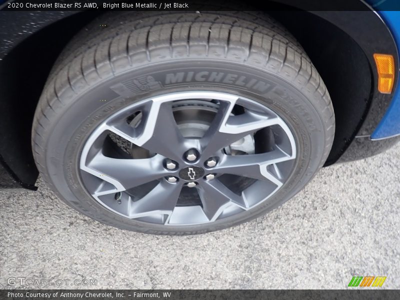 Bright Blue Metallic / Jet Black 2020 Chevrolet Blazer RS AWD