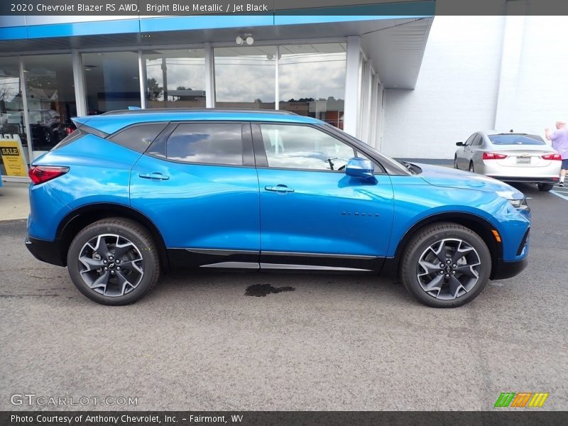 Bright Blue Metallic / Jet Black 2020 Chevrolet Blazer RS AWD