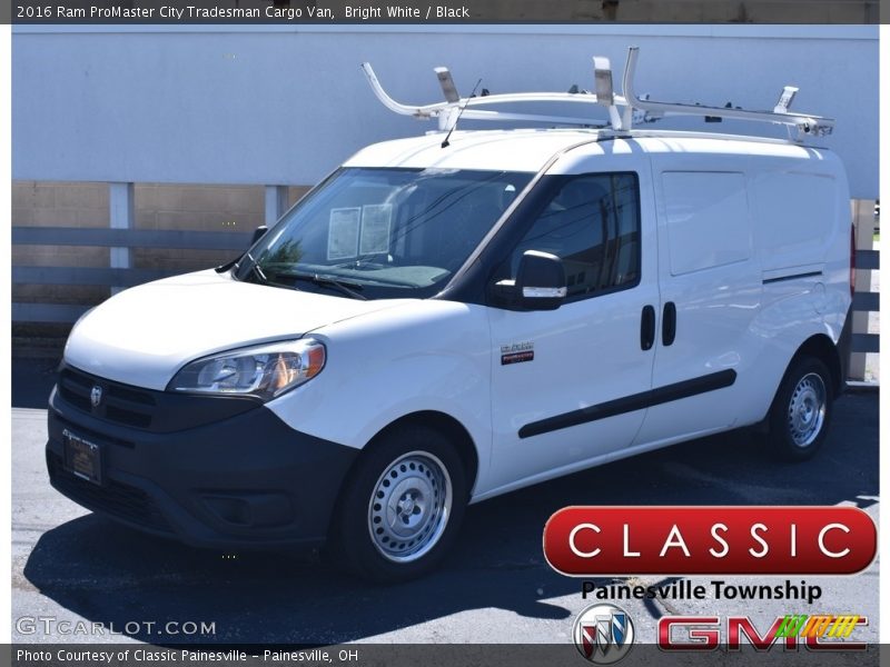 Bright White / Black 2016 Ram ProMaster City Tradesman Cargo Van