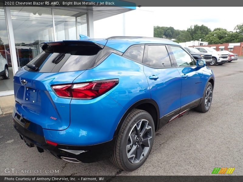 Bright Blue Metallic / Jet Black 2020 Chevrolet Blazer RS AWD