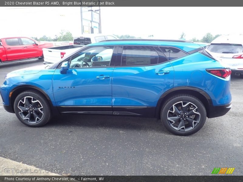 Bright Blue Metallic / Jet Black 2020 Chevrolet Blazer RS AWD