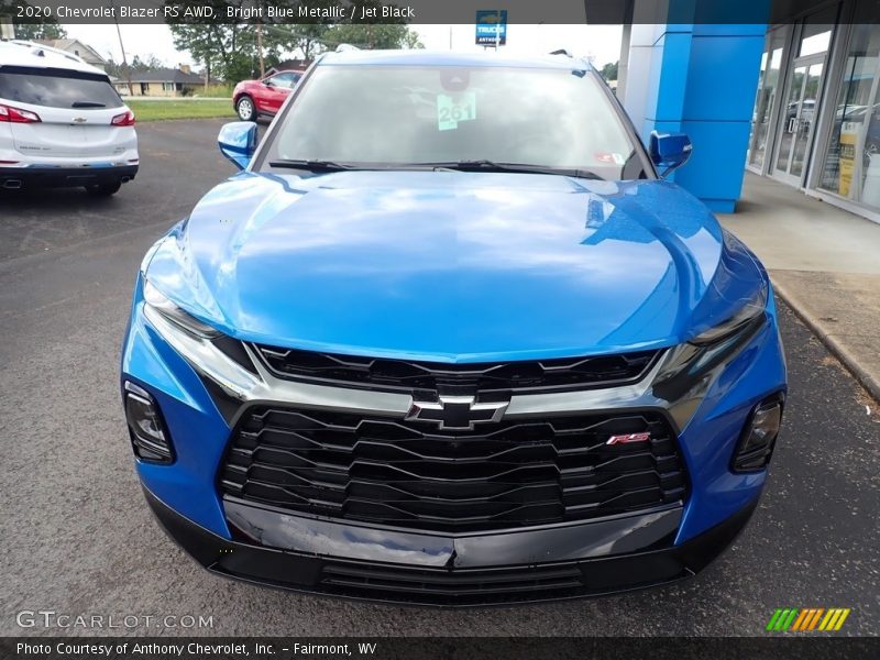 Bright Blue Metallic / Jet Black 2020 Chevrolet Blazer RS AWD
