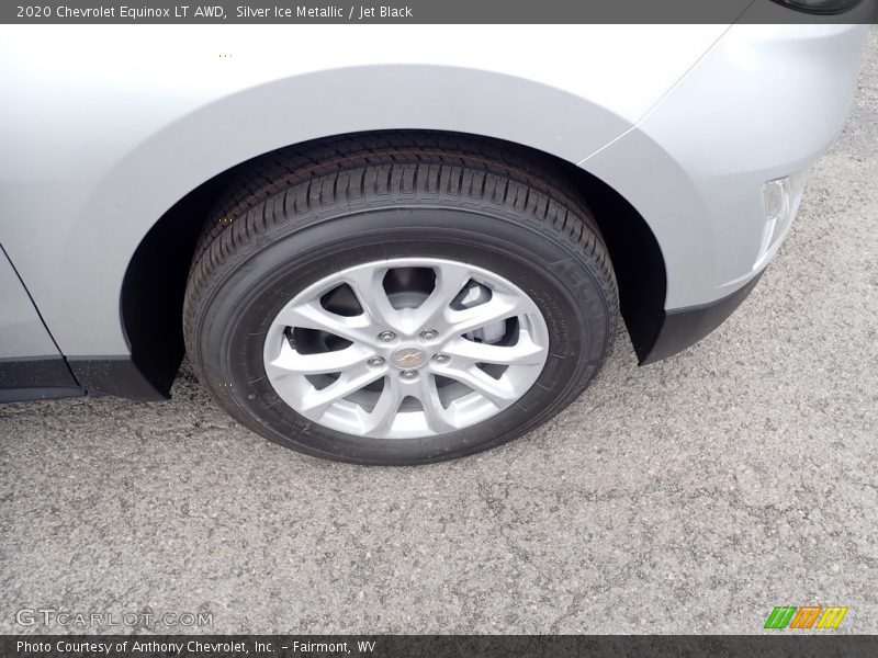 Silver Ice Metallic / Jet Black 2020 Chevrolet Equinox LT AWD