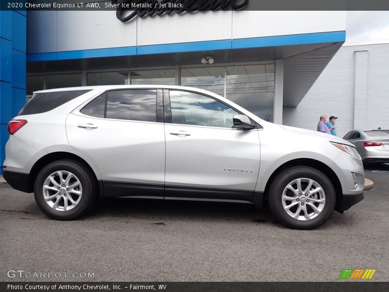 Silver Ice Metallic / Jet Black 2020 Chevrolet Equinox LT AWD