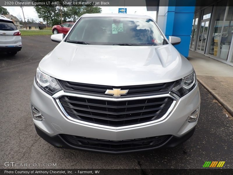 Silver Ice Metallic / Jet Black 2020 Chevrolet Equinox LT AWD