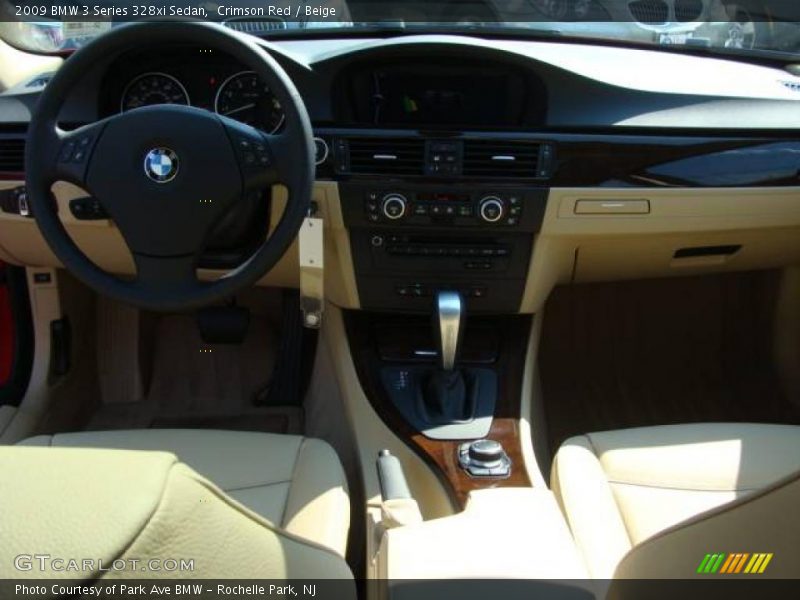 Crimson Red / Beige 2009 BMW 3 Series 328xi Sedan
