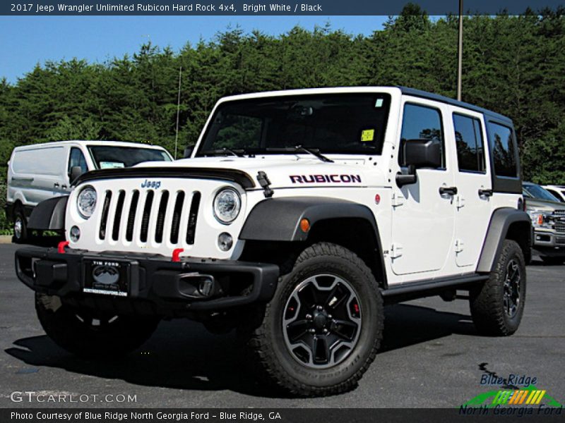 Bright White / Black 2017 Jeep Wrangler Unlimited Rubicon Hard Rock 4x4