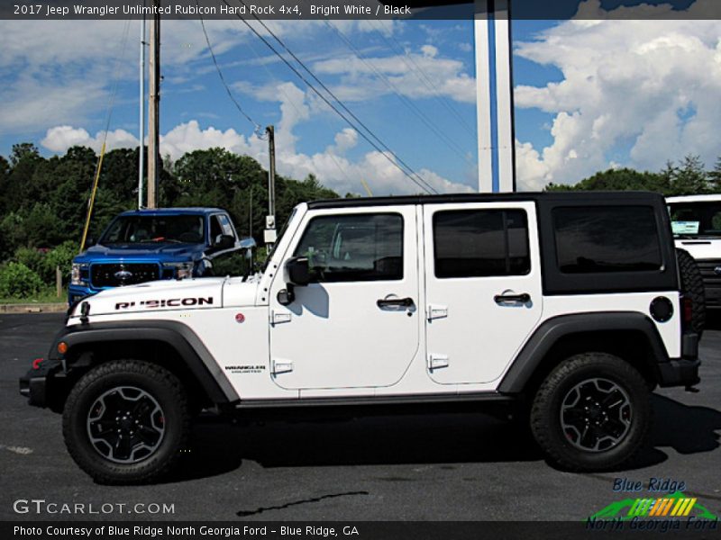 Bright White / Black 2017 Jeep Wrangler Unlimited Rubicon Hard Rock 4x4