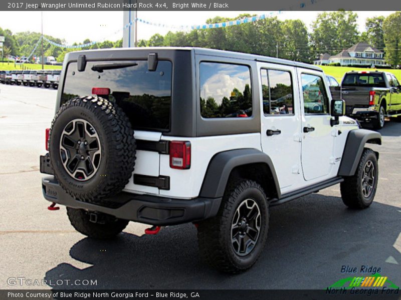 Bright White / Black 2017 Jeep Wrangler Unlimited Rubicon Hard Rock 4x4