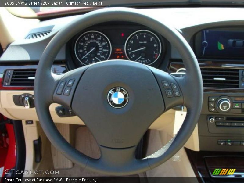 Crimson Red / Beige 2009 BMW 3 Series 328xi Sedan