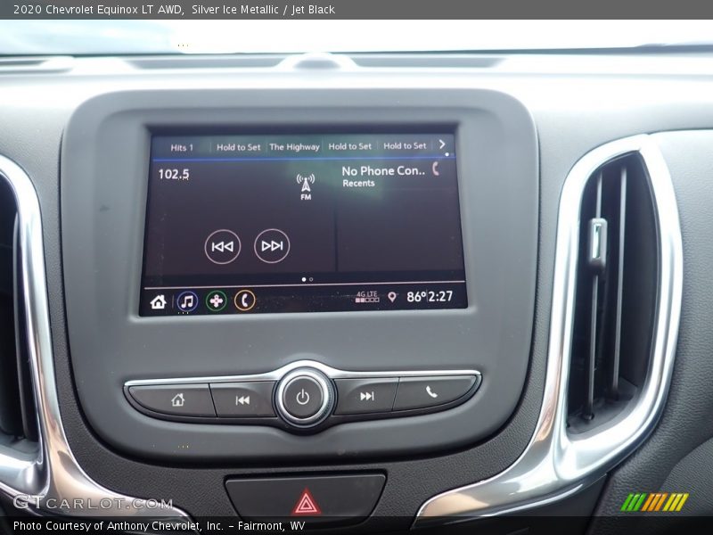 Silver Ice Metallic / Jet Black 2020 Chevrolet Equinox LT AWD