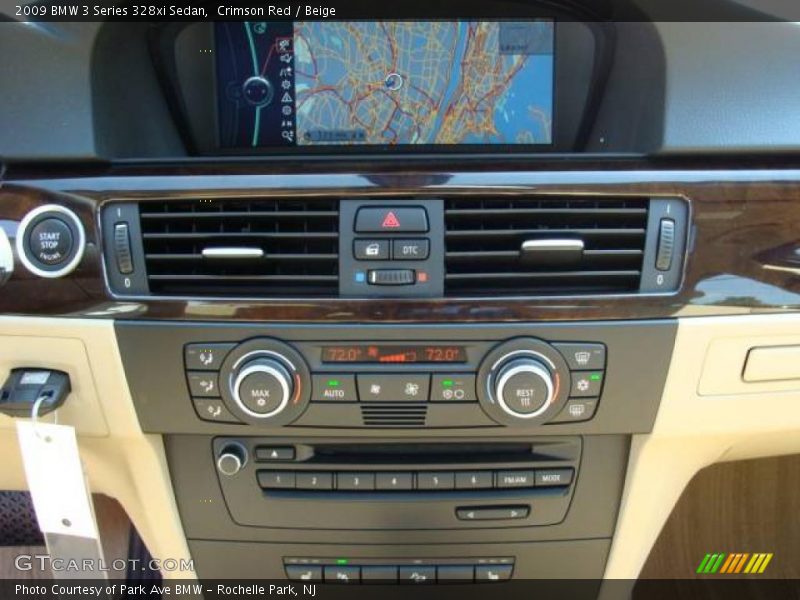 Crimson Red / Beige 2009 BMW 3 Series 328xi Sedan